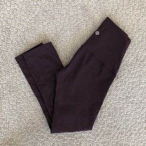 Lululemon Wunder Under Black Cherry Luon